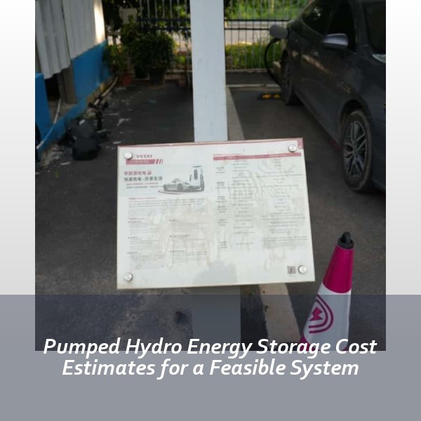 Pumped Hydro Energy Storage Cost Estimates for a Feasible System